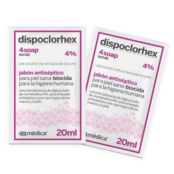 Dispoclorhex 4 Soap sobres 20 ml | CV