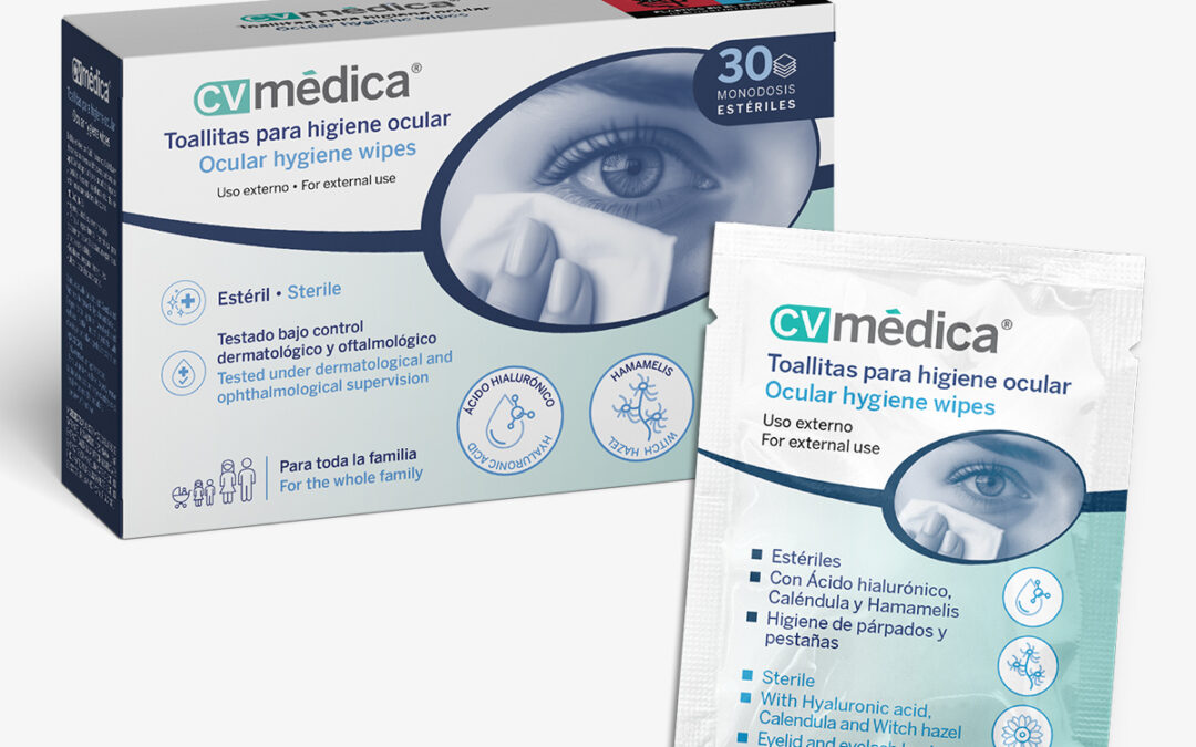 Toallitas para higiene ocular